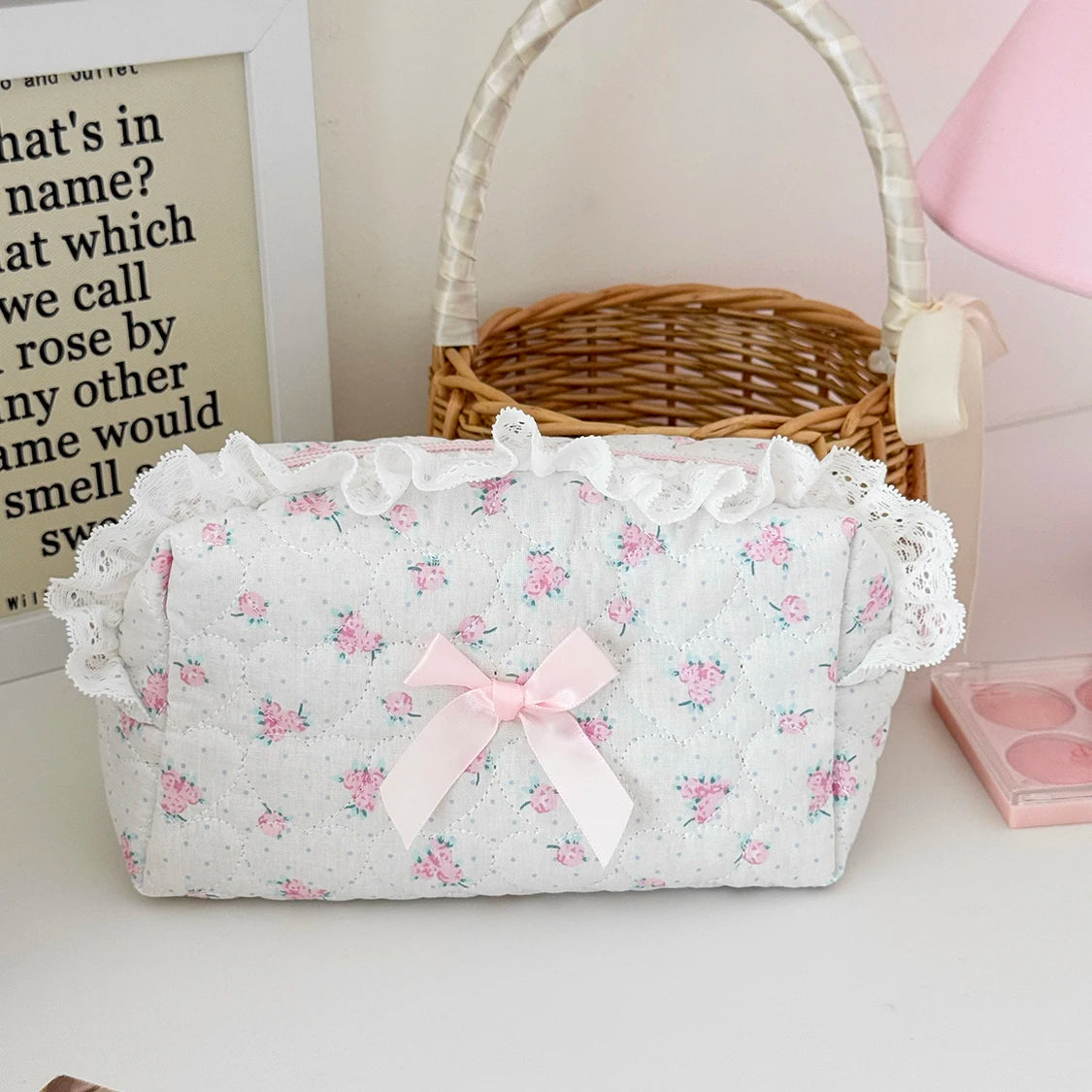 Lace Flower Cosmetic Bag