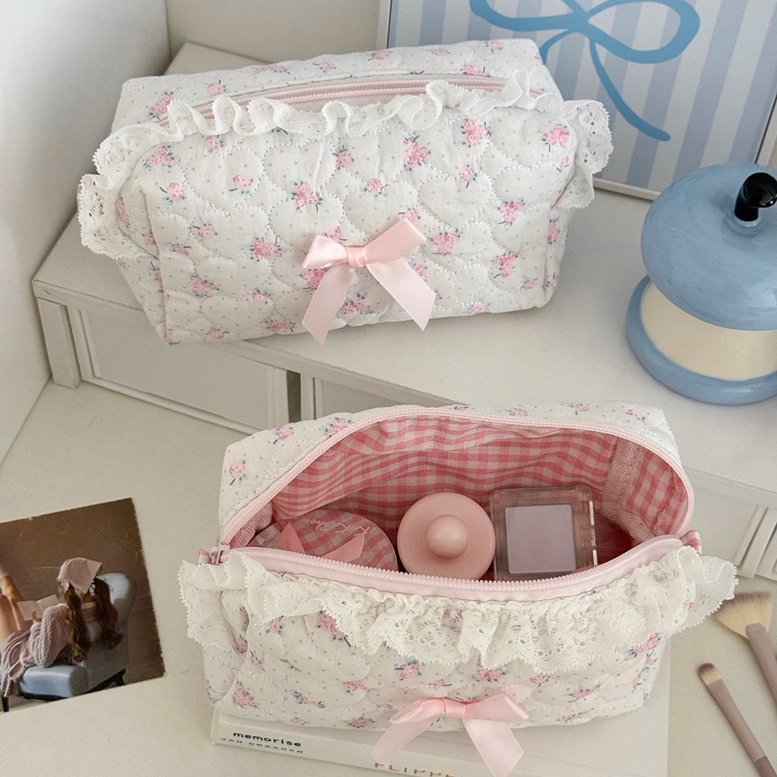 Lace Flower Cosmetic Bag